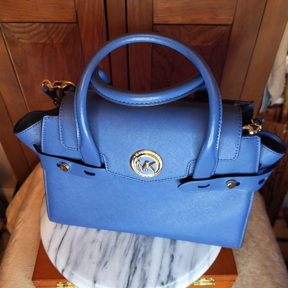 Michael Kors Blue Leather Handbag - Picture 5 of 17